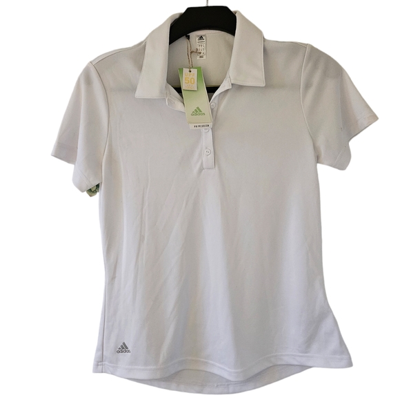 Adidas Primegreen UPF Sun Protection Golf Teniss Shirt Top Breathable Polo - Picture 1 of 6